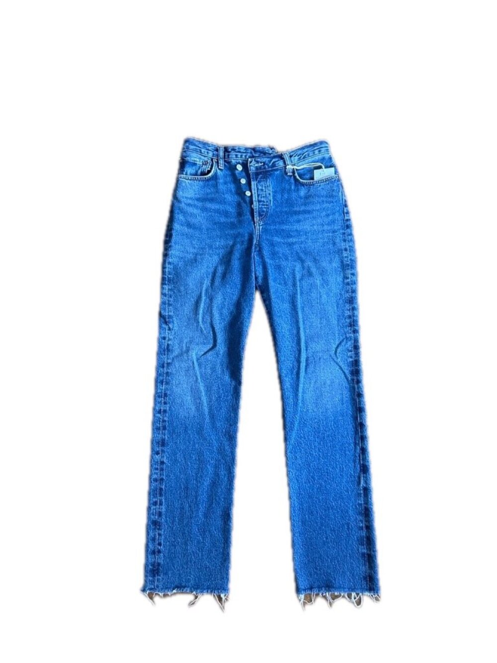 AGOLDE Criss Cross Straight Jeans Blue 27